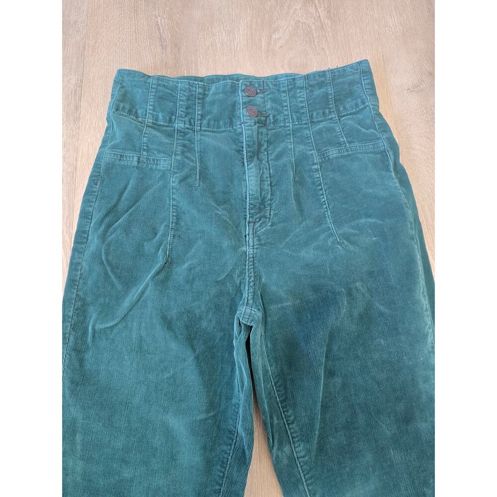 Free People We The Free Jayde Flare Corduroy Pants Green 29 - Picture 3 of 6